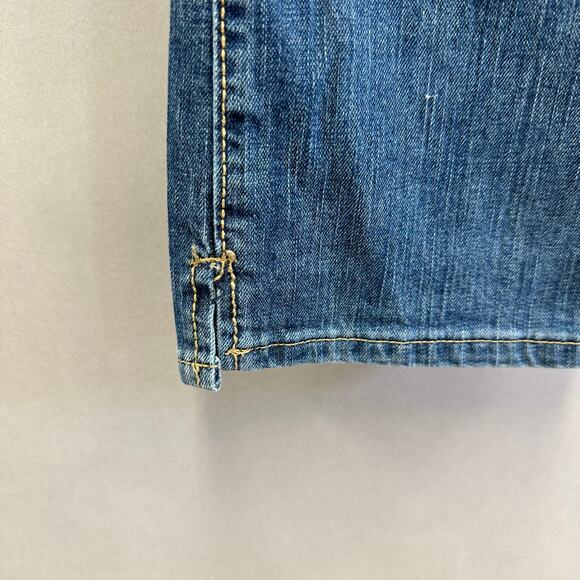 Vintage Y2k Wrangler Q-Baby Mid Rise Western Denim Jeans Size 7/8X34 Medium Wash - Picture 11 of 15